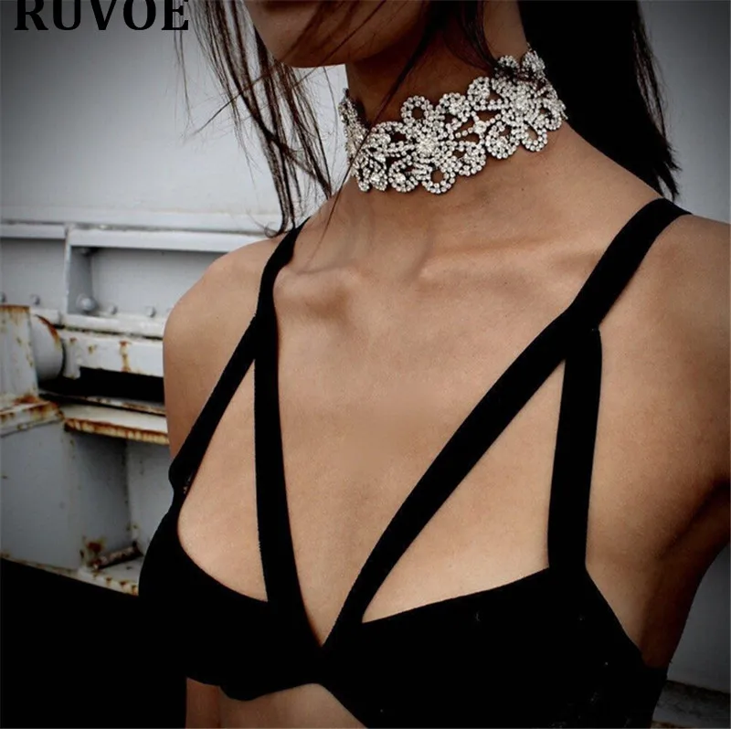 Богемный ошейник Ladyfirst чокер цепочка с хрустальными бусинами очаровательное