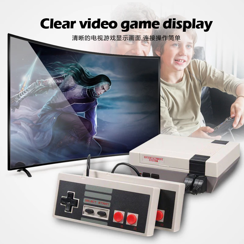 AV Output Mini TV Handheld Retro Video Game Console with Classic 620 games Built-in for Dual Gamepad Controls | Электроника