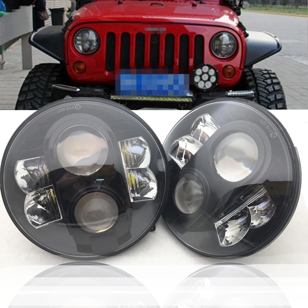 Marloo 2 шт. для Hummer H1 H2 светодиодная фара 80 Вт 7 дюймов круглый проектор светодиодный