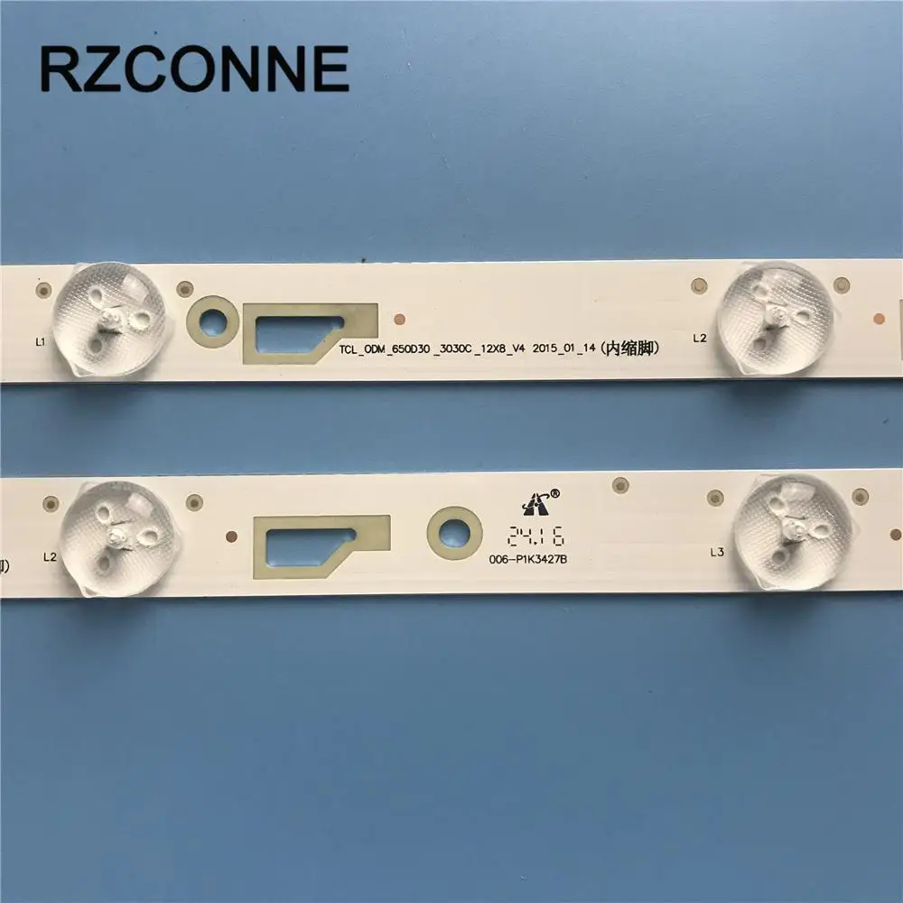 Светодиодный подсветка полосы 8 лампа для Thomson 65UA6606 L65E5800A 4C-LB650T-YH3 TCL_ODM_650D30_3030C_12X8_V2 Sanyo FW65D25T