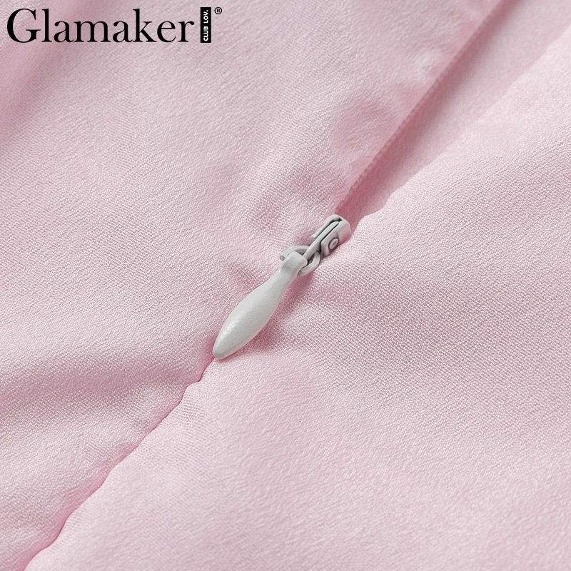 Glamaker, гофрированное шифоновое облегающее синее платье, женское короткое пляжное розовое платье с открытой спиной, элегантный сексуальный женский летний мини-платье для вечеринки