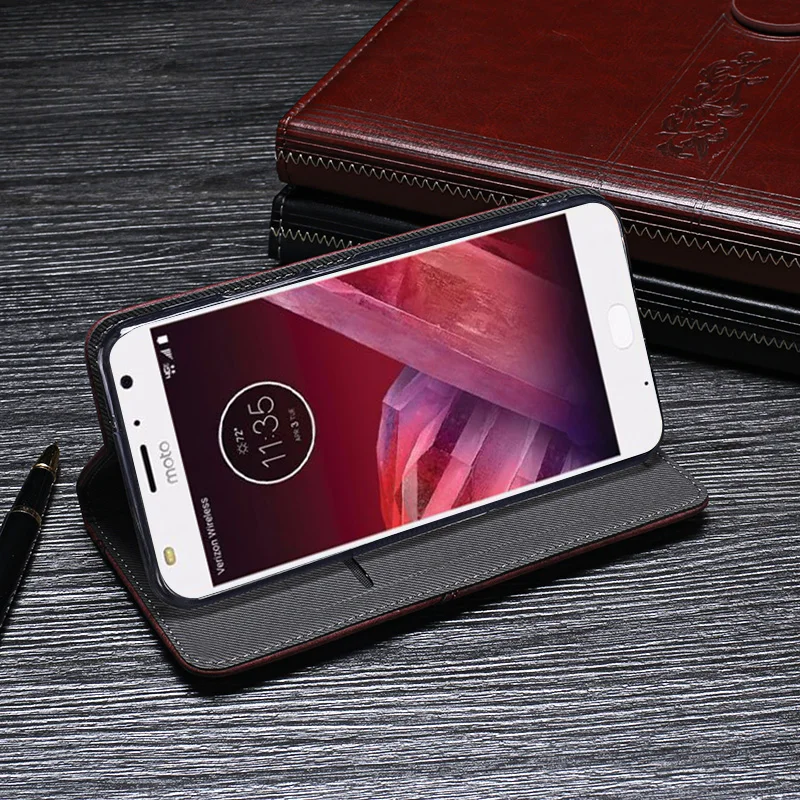 Чехол для телефона Motorola Moto Z2 play чехол кожаный с откидной крышкой Coque роскошный
