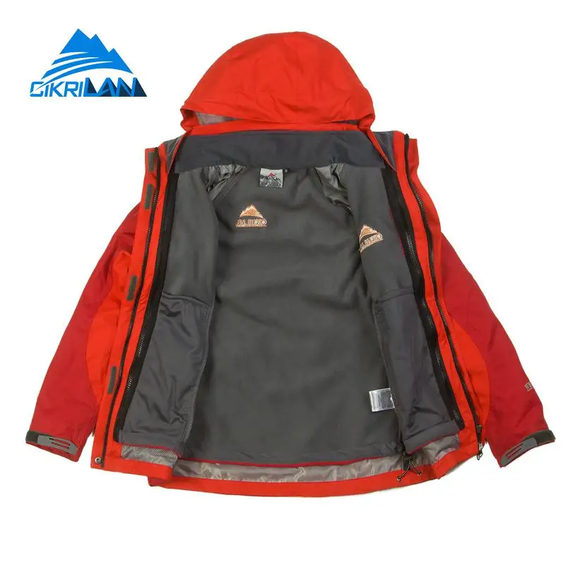 2017 женские 3in1 ветровка Водонепроницаемый теплая верхняя зимняя куртка Для