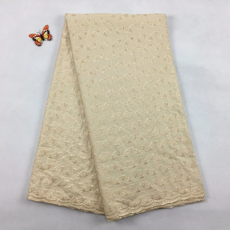 khaki carton 2069 Ash gray ткани кружевной африканская кружевная ткань полированная кружева для мужчин 5 ярдов хлопок шнурок маркизета - Цвет: khaki carton