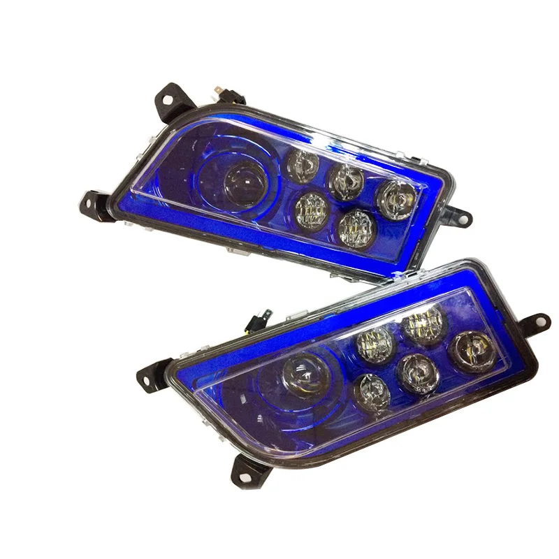 2 шт. синий ATV светодиодный комплект фар для Polaris Razor Push 1000 2014 2016 RZR 900 XP 4 Turbo|led headlight