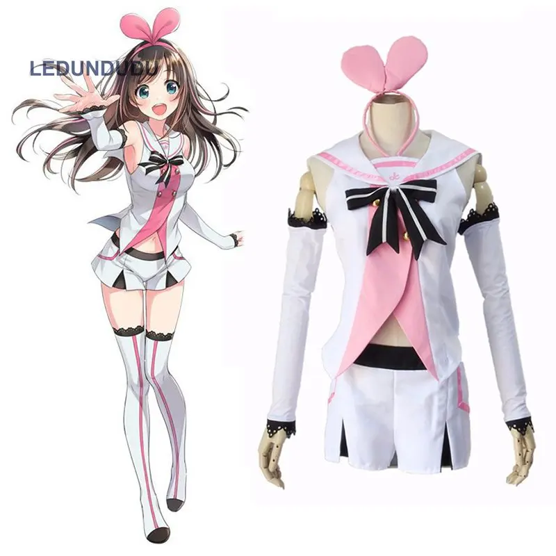 

Хит продаж 2017, виртуальный Youtuber Kizuna AI, стандартные костюмы, VR-канал, женская форма, наряд для хэллоуивечерние