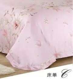 100% натуральный Тенсел Шелковый Восточный большой розовые цветы принцесса