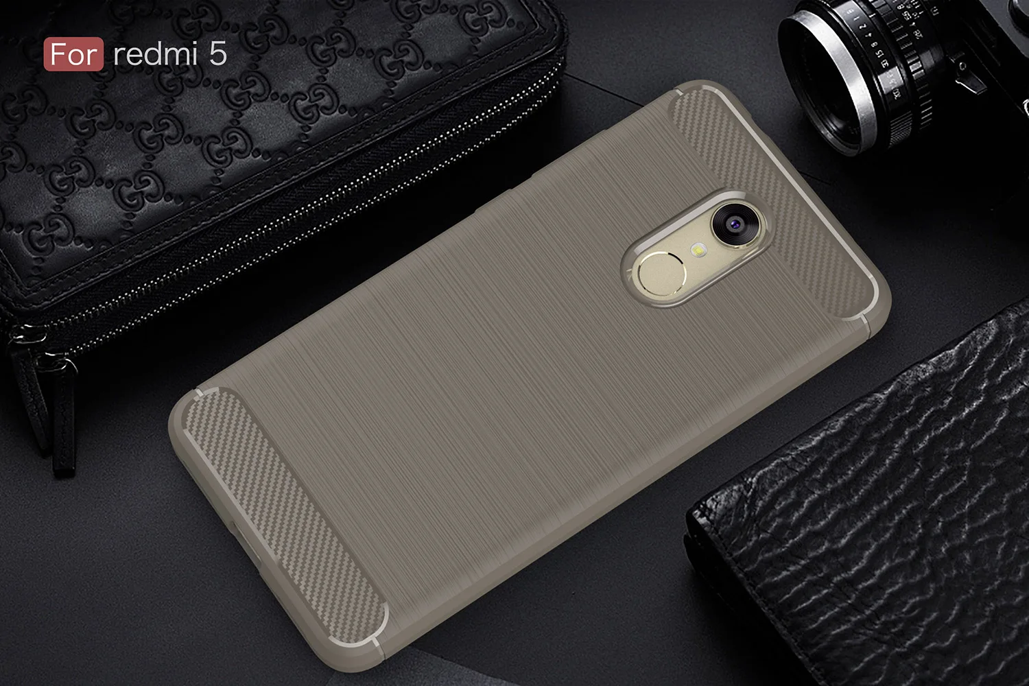 Ультра-тонкий телефон чехлы для xiaomi redmi5/5 плюс углеродного волокна Мягкий