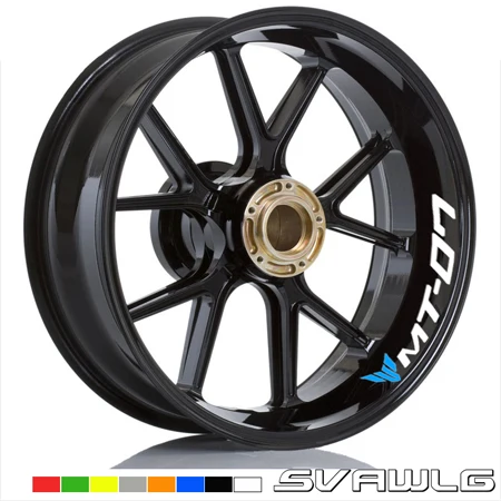 high quality for YAMAHA MT-07 motorcycle wheel decals Reflective stickers rim stripes MT 07 motorbike mt07 | Автомобили и