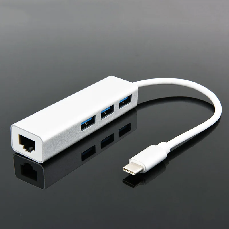 Адаптер Ethernet USBC тип C RJ45 адаптер локальной сети сетевой карты USB 3 0 стандарта Type к