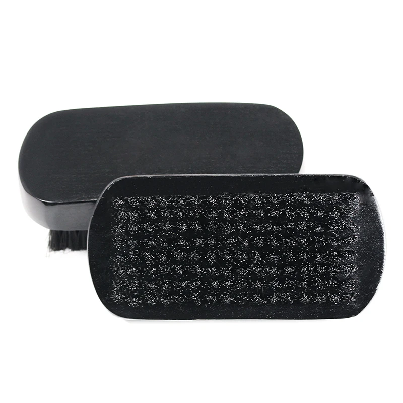 Черная щетка для бороды щетина усы натуральная деревянная расческа ручная