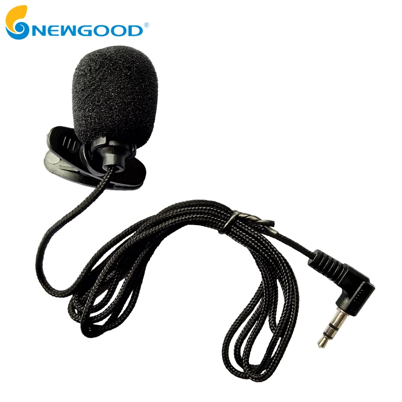 NEWGOOD Мини Портативный Клип на лацкане петличный микрофон 3 5 мм разъем проводной