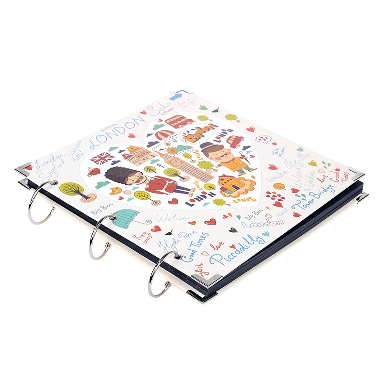 Альбом для свадебных альбомов История любви 12 дюймов винтажные черные листы