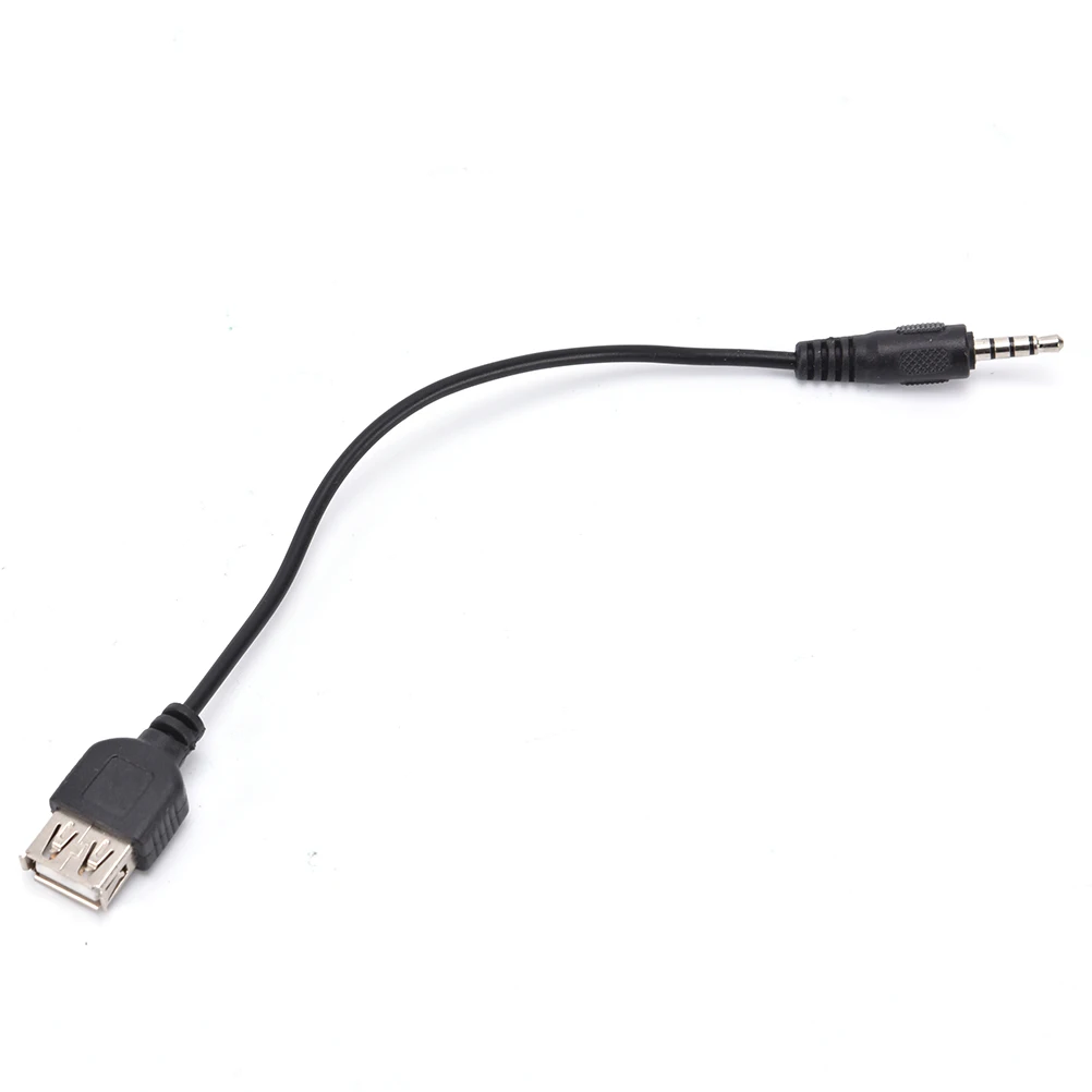 Новый 335 мм аудиокабель для преобразования штекер AUX аудиоразъем к USB 2 0 гнездовой