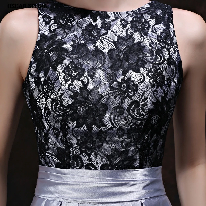 Vestido madrinha2019 new top lace satin sexy V-neck halter A Line silver bridesmaid dresses long stock wedding guest dress | Свадьбы и