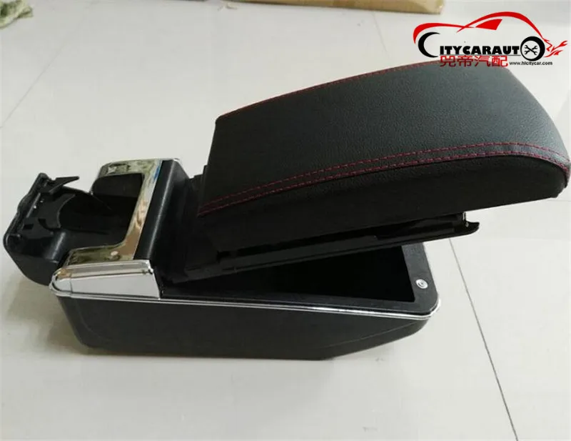 CITYCARAUTO самое большое пространство+ Роскошь+ USB автомобильный подлокотник коробка центральный ящик для хранения с USB подходит для NISAN MARCH TOYTA AQUA