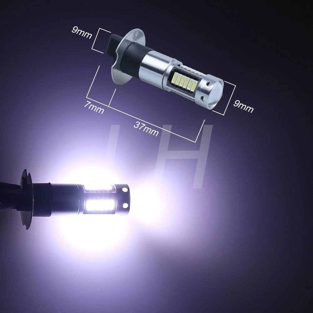 1 шт. H1/H3/H11/880/881 разъем 3014SMD 30 чипов светодиодный светильник лампы для автомобиля
