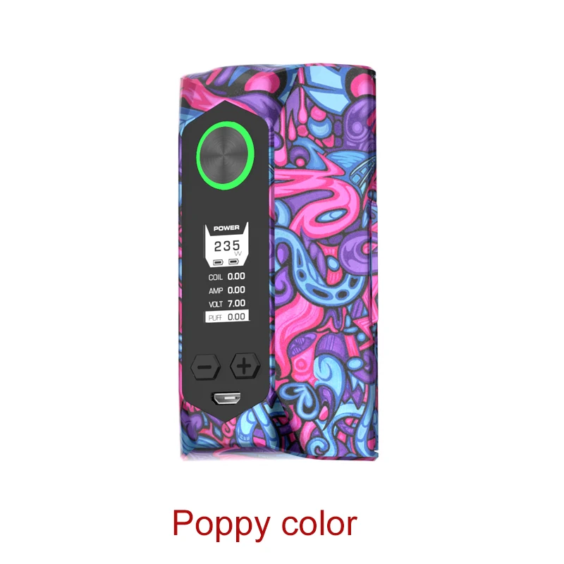 poppy Geekvape лезвие mod 235 Вт с авиационного Материал лезвия коробка для лезвий мод Поддержка 18650 20700 21700 Батарея vs сайлонов - Цвет: poppy