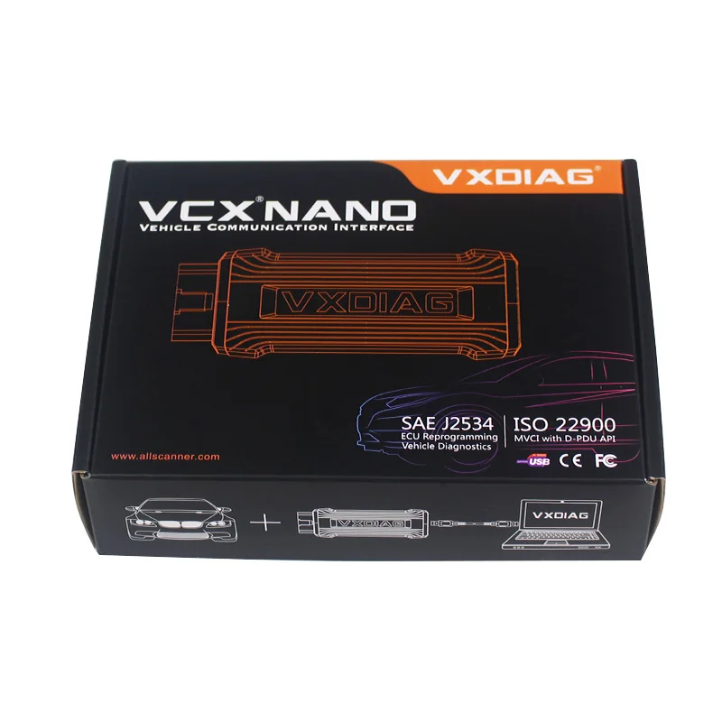 Оригинальный VXDIAG VCX NANO V2014D для Volvo автомобильный диагностический инструмент