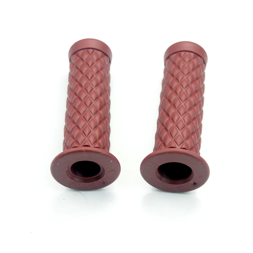 1 пара мотоциклетных рулей 7/8 '' ручной резиновый ретро руль для Honda Suzuki Kawasaki