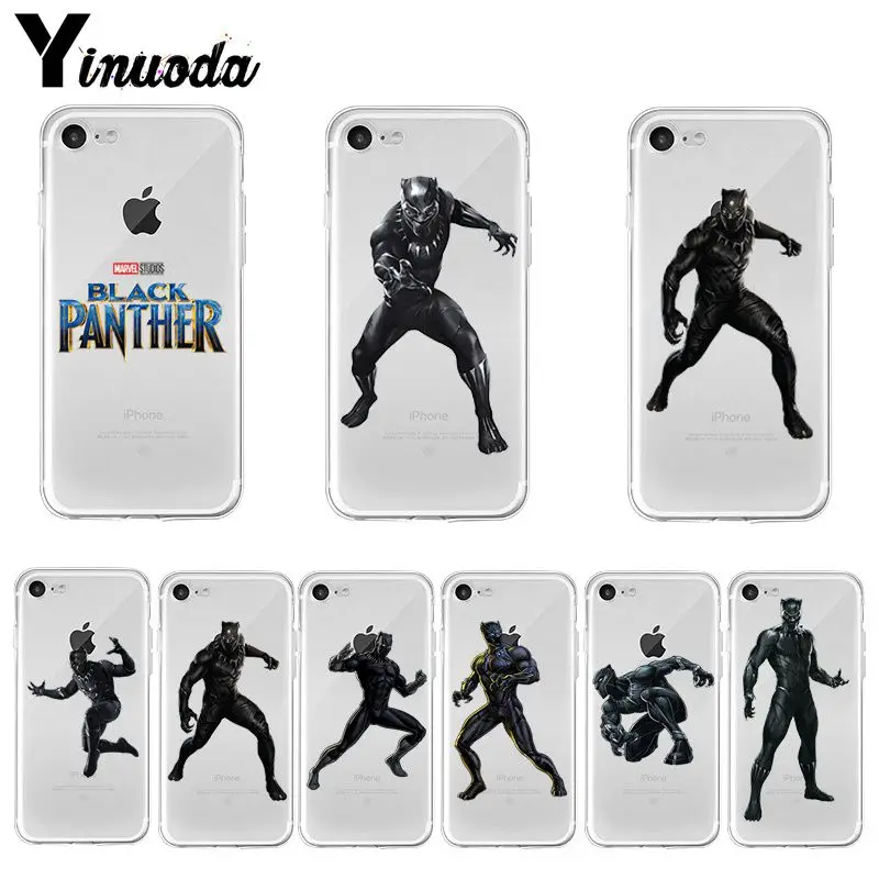 11pro MAX Marvel Черная пантера ультра тонкий чехол с мультяшным рисунком для iPhone 8 7 6 6S