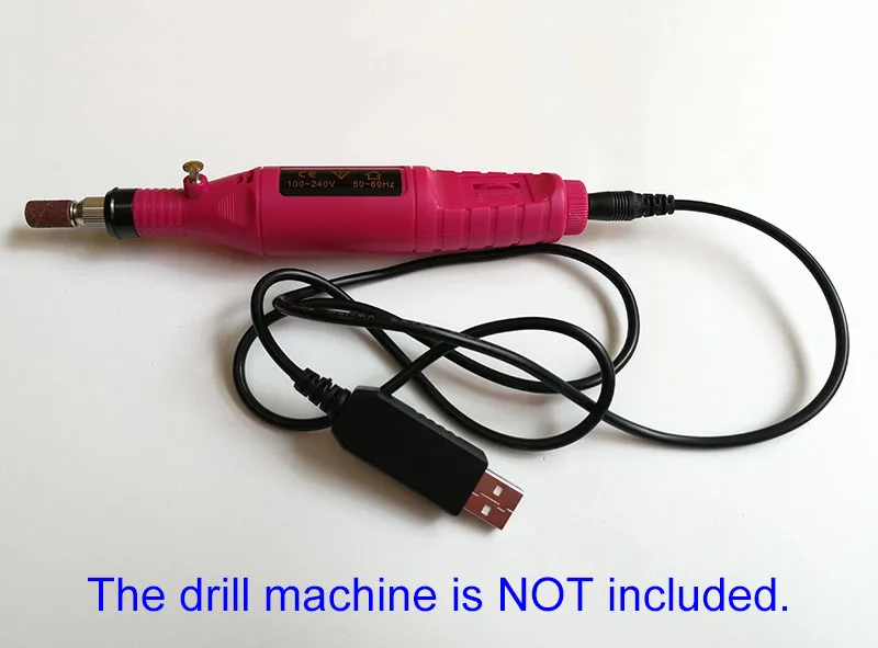 Мини шнур питания USB для ногтей дрели 5 В кабель выделенный адаптер удаления геля