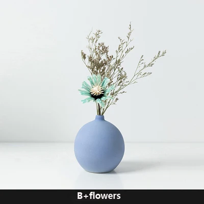 B and flowers Современная красочная керамическая ваза, китайское искусство и ремесла, декоративная фарфоровая ваза для цветов, Креативные Свадебные подарки, домашний декор - Цвет: B and flowers