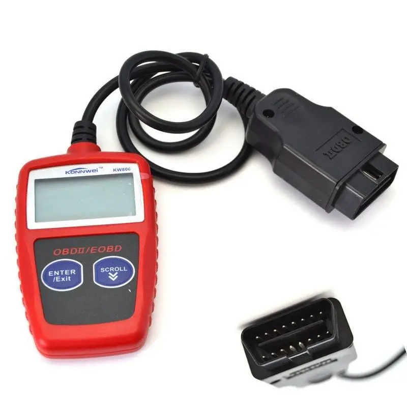 KW806 OBDII OBD2 автомобиля Двигатели для диагностики неисправностей сканер Авто Code Reader