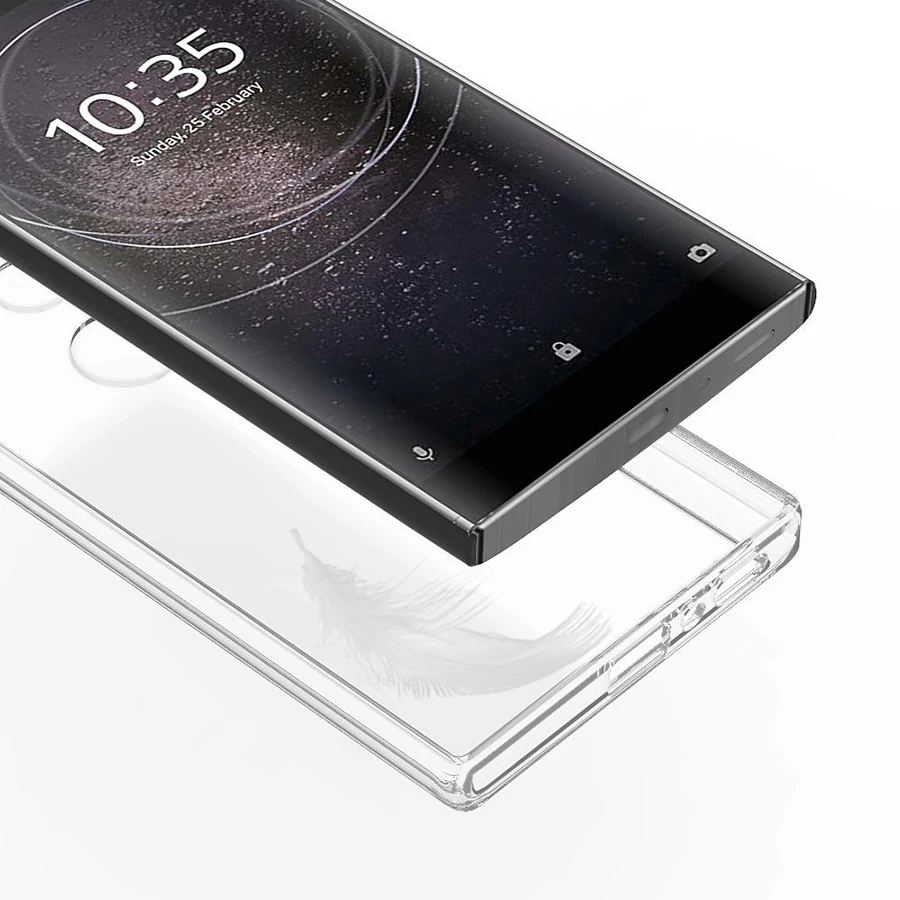 Мягкий прозрачный чехол для телефона Sony Xperia L2 XA2 XA3 Ultra Plus задняя крышка