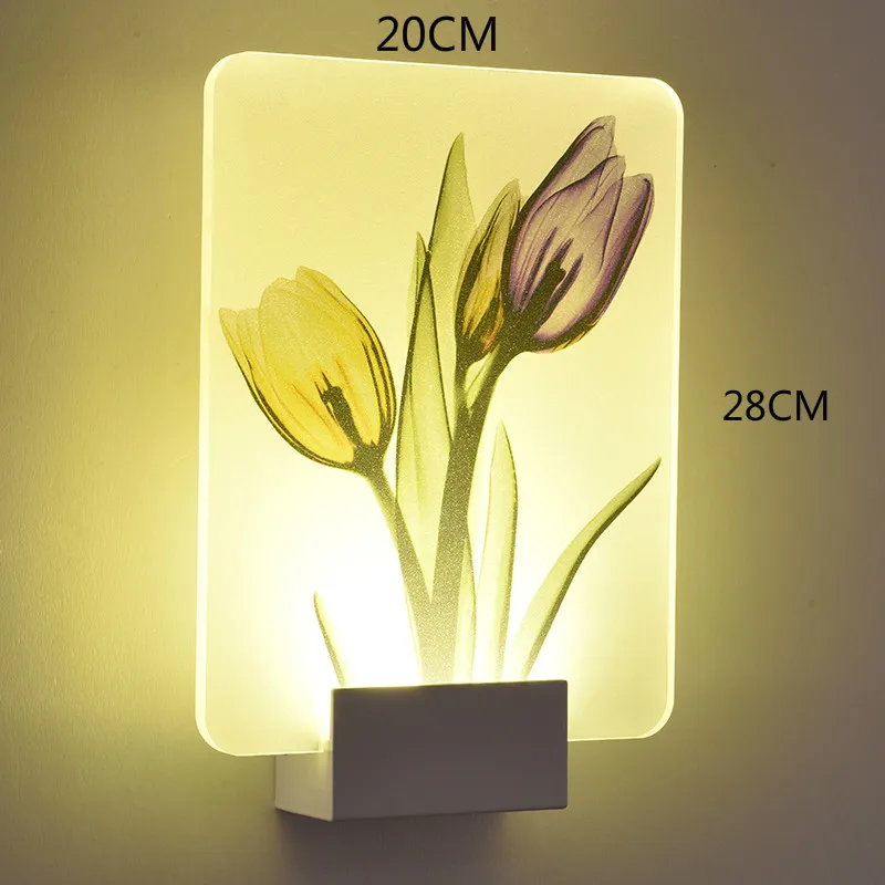 Настенные светильники в стиле лофт для дома светодиодные лампы с аппликацией