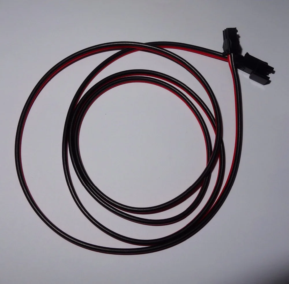 2pin JST Удлинительный кабель 1 м длиной 18AWG один конец с штекерным соединителем