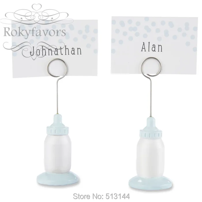 Бесплатная доставка 24 шт x Синий/Розовый Смола детская бутылка место держатель