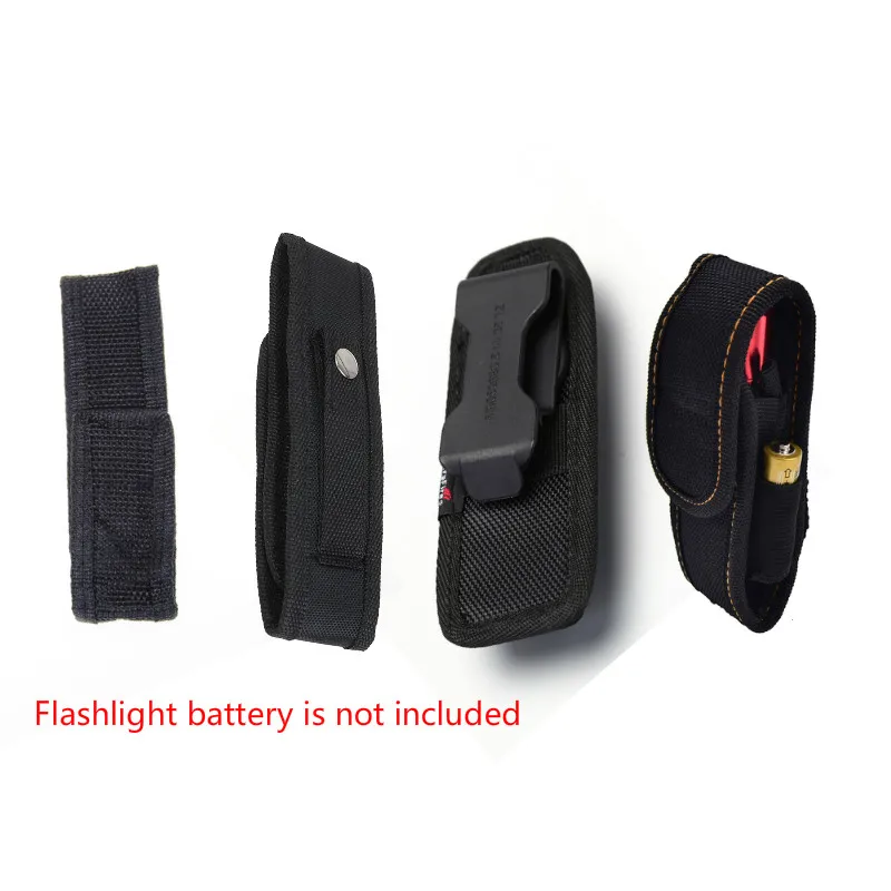 

Outdoor Rotatable Tactical Flashlight Holster Case Combat Utility Pouch Durable Electronic Torch Hunting Belt Carrier