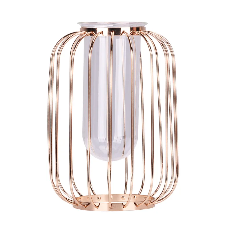 Скандинавский стиль железная ваза украшения для рабочего стола стеклянный