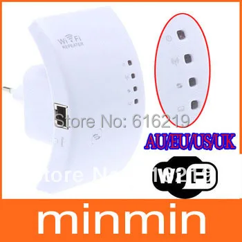 2pcs Wireless-N Wifi Repeater 802.11N/B/G Network Router Range Expander 300M 2dBi Antennas Signal Boosters Free Drop Shipping | Компьютеры