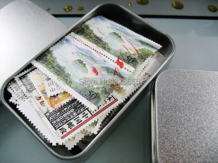 DHL, 100 шт., простая Серебристая жестяная коробка, 9,4 см x 5,9 см x 2,1 см, прямоугольная коробка для хранения чая, конфет, визитная карточка, usb чехол, 100 шт./лот