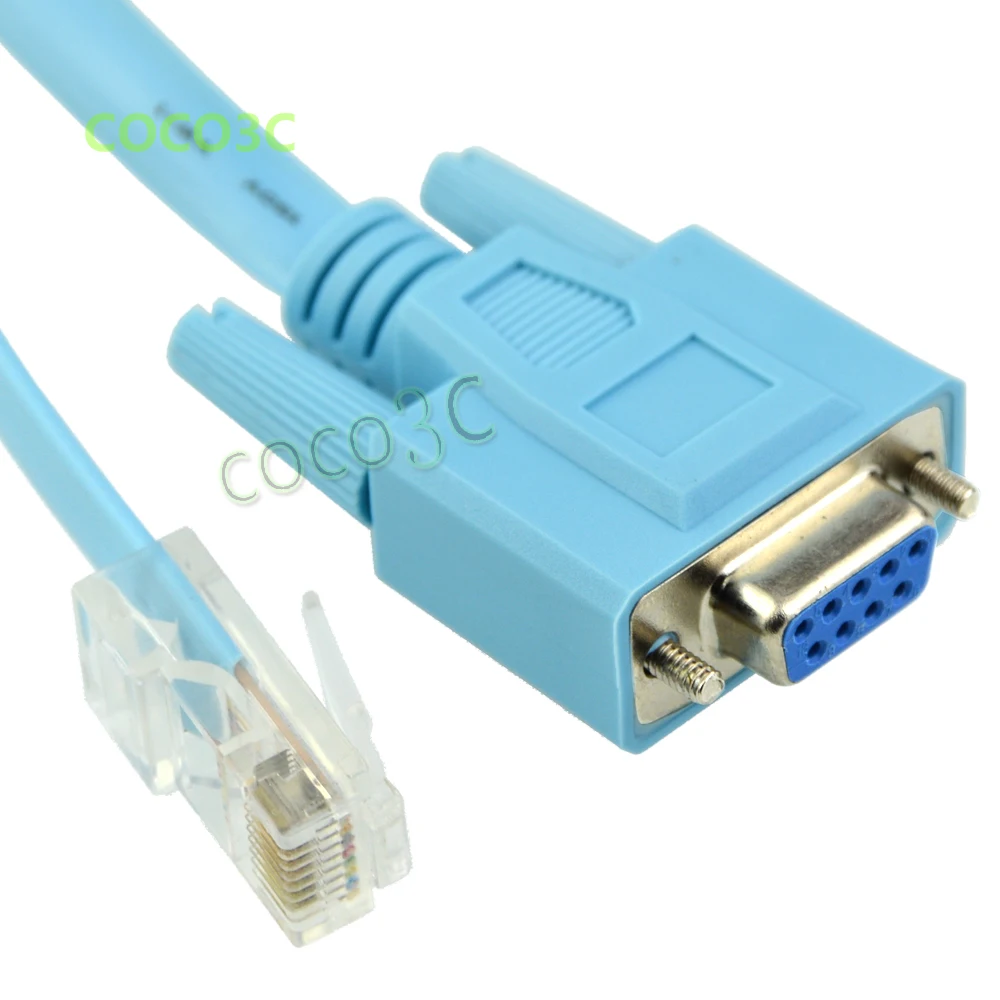 1 5 м RJ45 папа к RS232 гнезду 8P8C RJ-45 последовательному DB9 9Pin COM порт Кабель-адаптер для