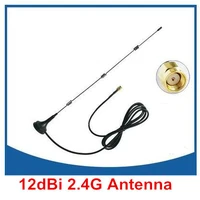 high gain 15dbi wifi wireless router whip antenna 2 4g sma male circuit magnetic moun steel stick antenna
