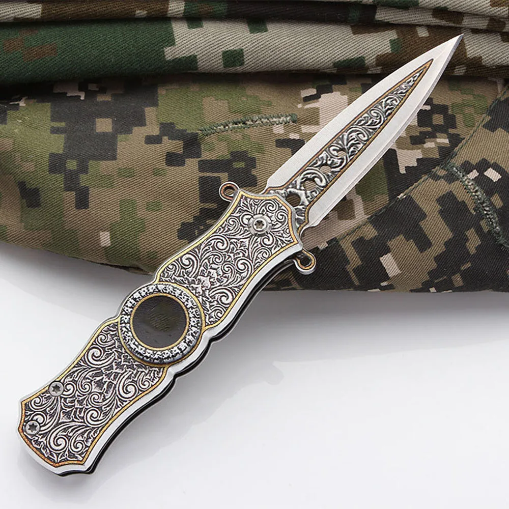 Сова OD142 палец гироскопа складной нож кемпинг выживания ножи мульти Карманный EDC
