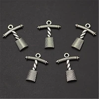 10pcs silver color retro telephone charm alloy pendants necklace bracelet diy handmade metal jewelry findings a1121