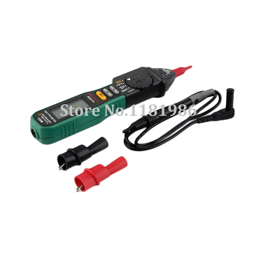 Mastech MS8212A Ручка Тип Цифровой мультиметр DC/AC напряжение тока Multimetro тестер логика непрерывности диода Бесконтактное напряжение