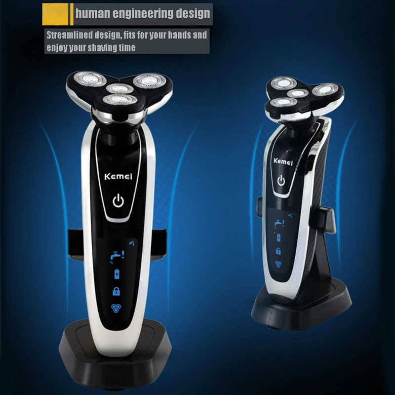 Kemei KM 5181 4D бритва для мужчин бритвенный станок триммер носа и волос зубная щетка