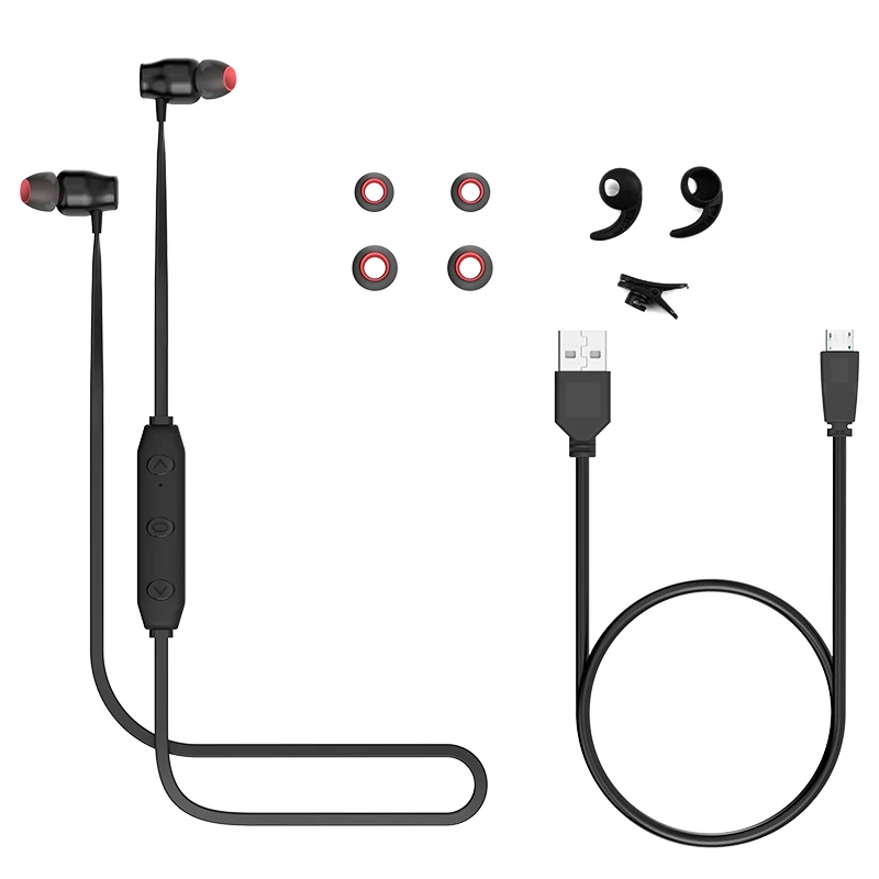 ROCK спортивные Bluetooth наушники с активным шумоподавлением с микрофоном наушники с магнитным шумоподавлением для бега стерео звук