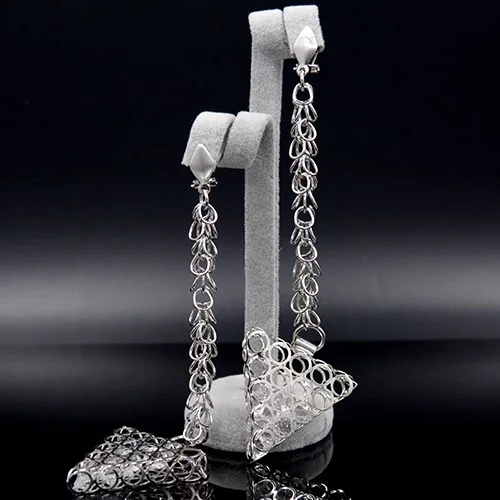 Sunny Jewelry, висячие серьги, модные ювелирные изделия для женщин, высокое качество, циркониевые треугольные серьги, вечерние, свадебные, подарок - Окраска металла: Earrings