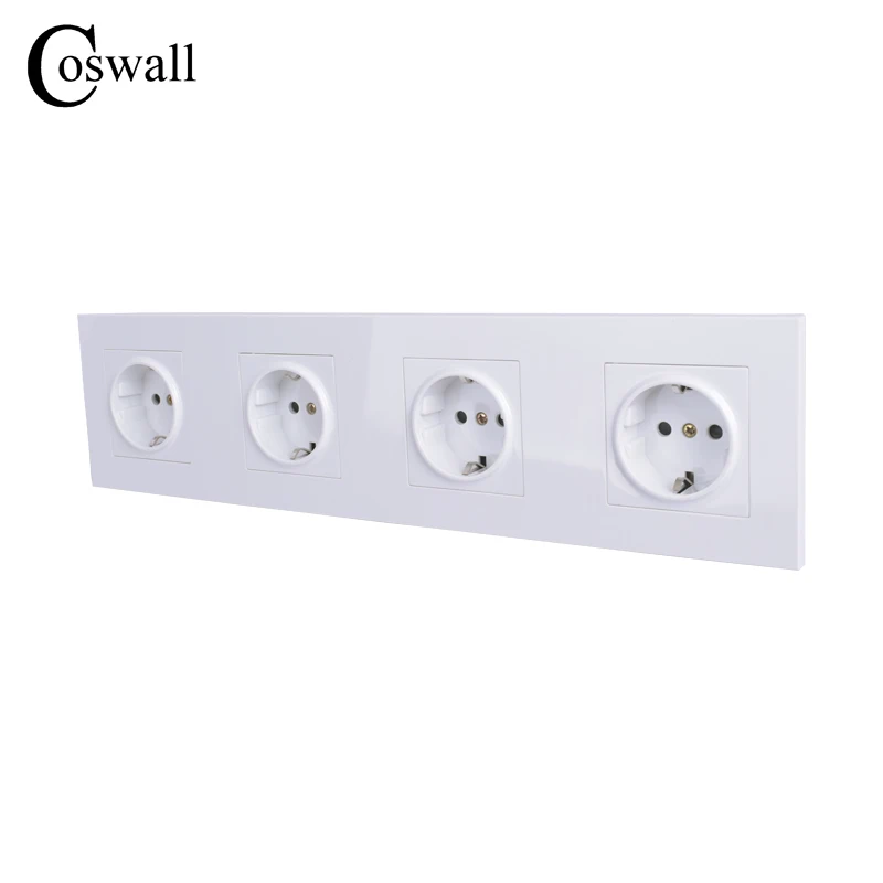 Настенная розетка с заземлением 16 А защитой от детей|Электрические розетки| |