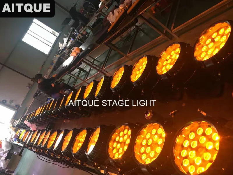 4 лот наружное ip65 светодиодное освещение светодиодный par-прожектор rgbwa zoom 18x15 5in1 led