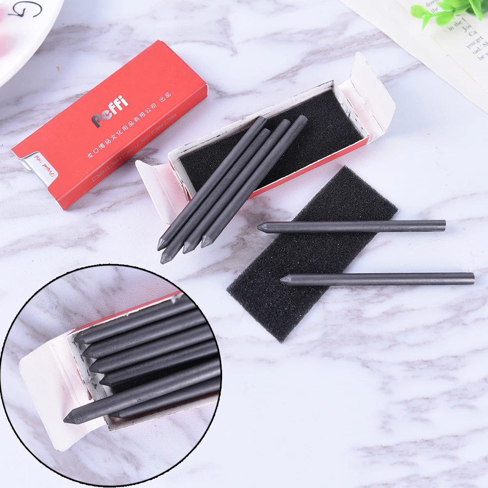 

6Pcs/ Box HB 2B 4B 6B 8B 5.6mm Mechanical Lead Auto Clutch Pencil Holder Refill