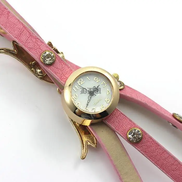 DDU-Fashion New Women's Quartz Watches Rhinestone Metal Wings Adjustable Wristwatch Bracelet Best Gift | Наручные часы