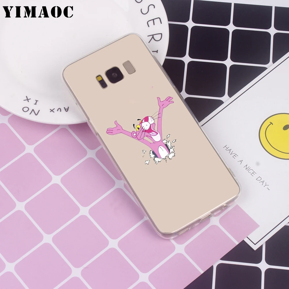 YIMAOC Красивая Розовая пантера для samsung Galaxy A10 A20 A30 A40 A50 A70 A2 J4 J6 J7 J8 Core Duo Примечание 10