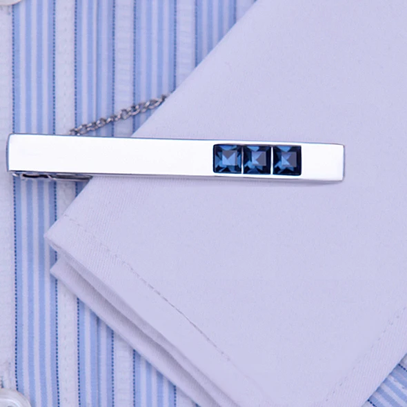 Высококачественные запонки KFLK зажимы для галстука зажим мужской подарок синие